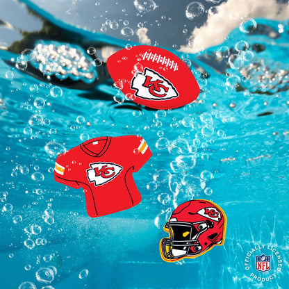 BigMouth Inc NFL Neoprene Diving Toys - Kansas City Chiefs (Set of 3)