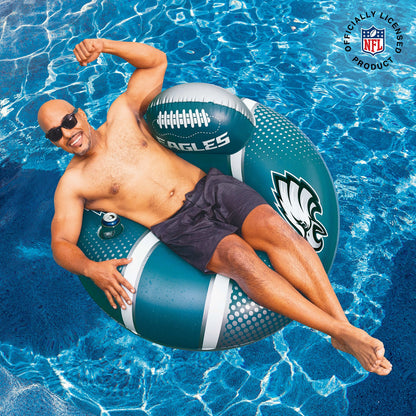 BigMouth Inc Philadelphia Eagles 42 in Pool Float with cupholder and backrest
