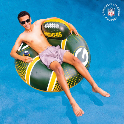 BigMouth Inc Green Bay Packers 42 in Pool Float with cupholder and backrest
