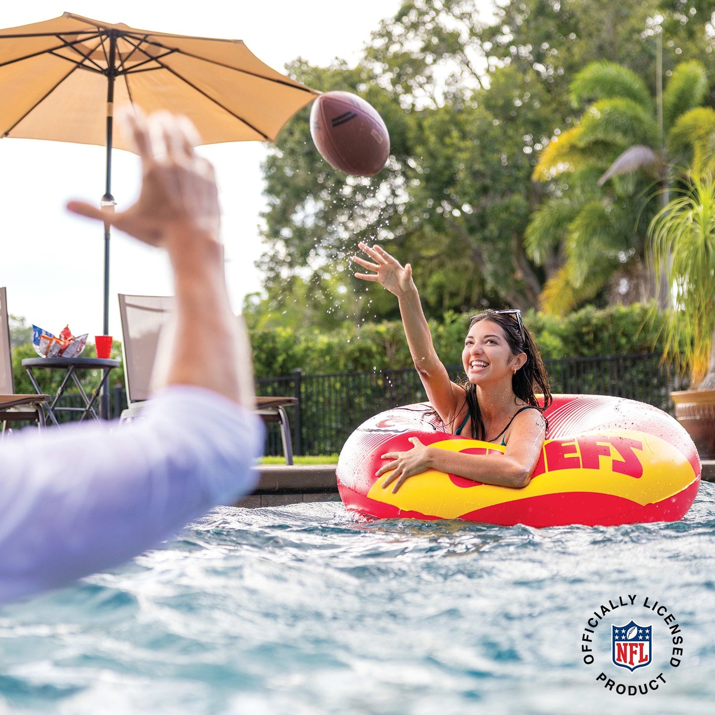BigMouth Inc Kansas City Chiefs 36 in ring Pool Float