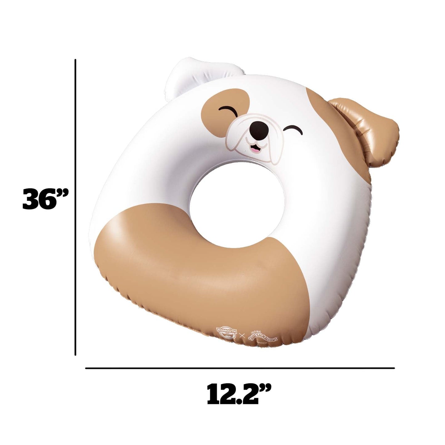 BigMouth Inc Squishmallows Brock the BullDog 36 in ring pool float