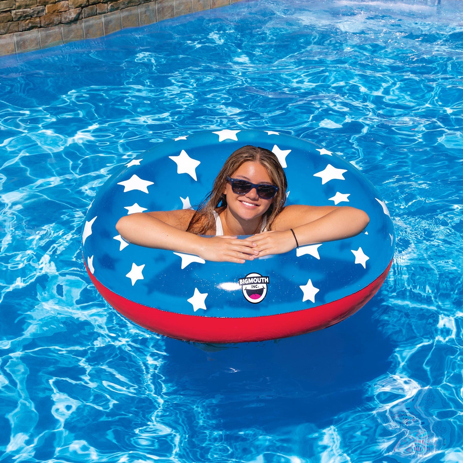 BigMouth Inc American Flag 36" Ring Pool Float