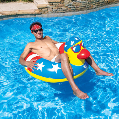 BigMouth Inc Giant 250th Party Rubber Duck Pool Float – Over 4 Ft of Quacktastic Chaos