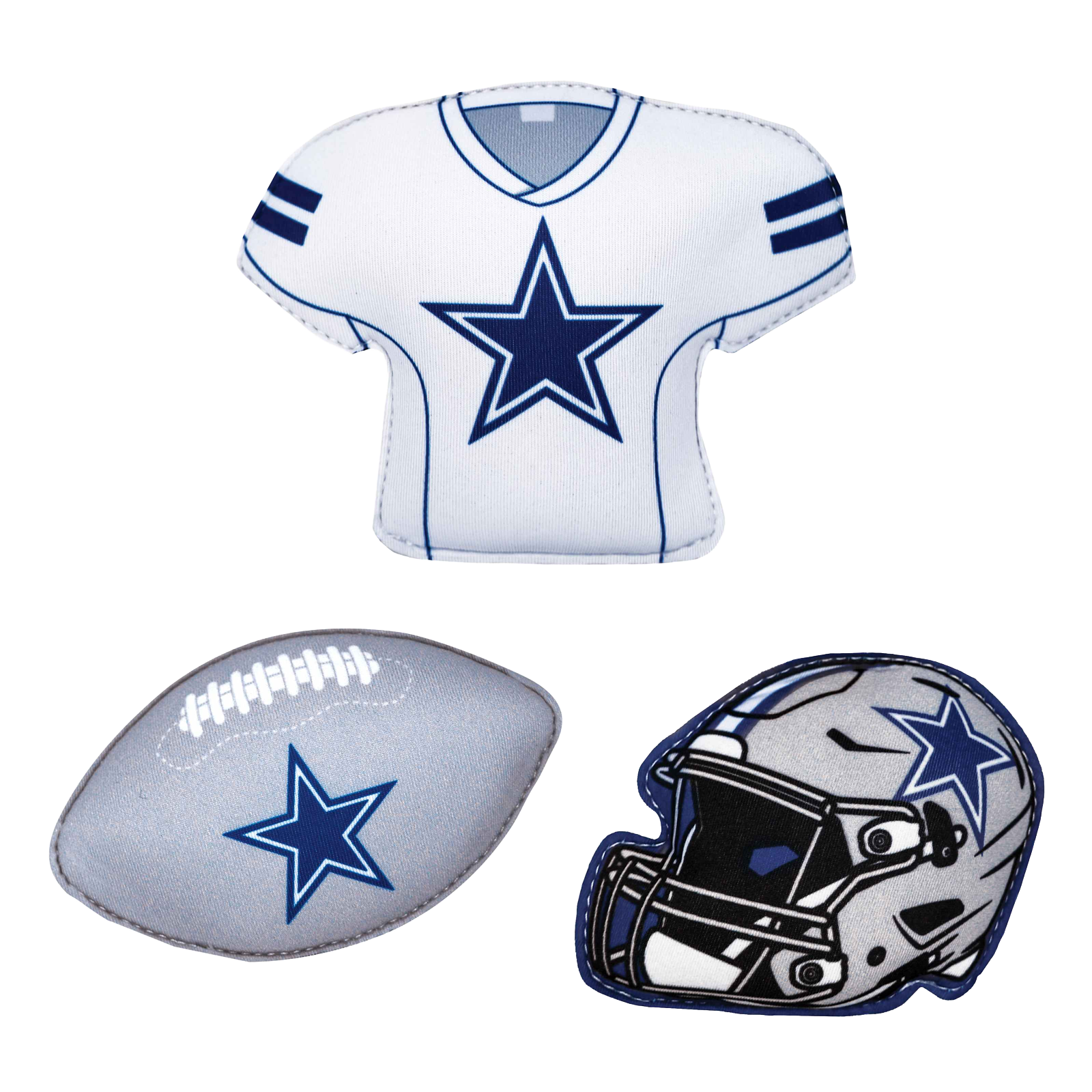 BigMouth Inc NFL Neoprene Diving Toys - Dallas Cowboys (Set of 3)
