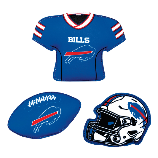BigMouth Inc NFL Neoprene Diving Toys - Buffalo Bills (Set of 3)