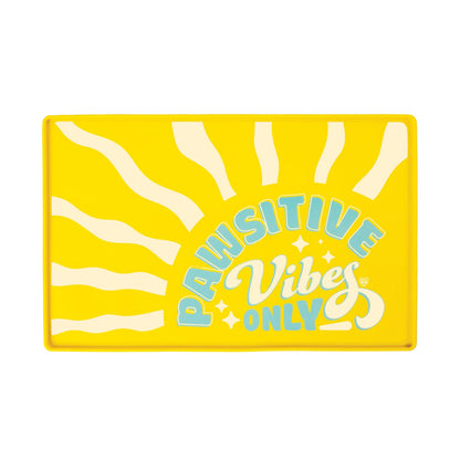 BigMouth Inc Pawsitive Vibes Pet Placemat