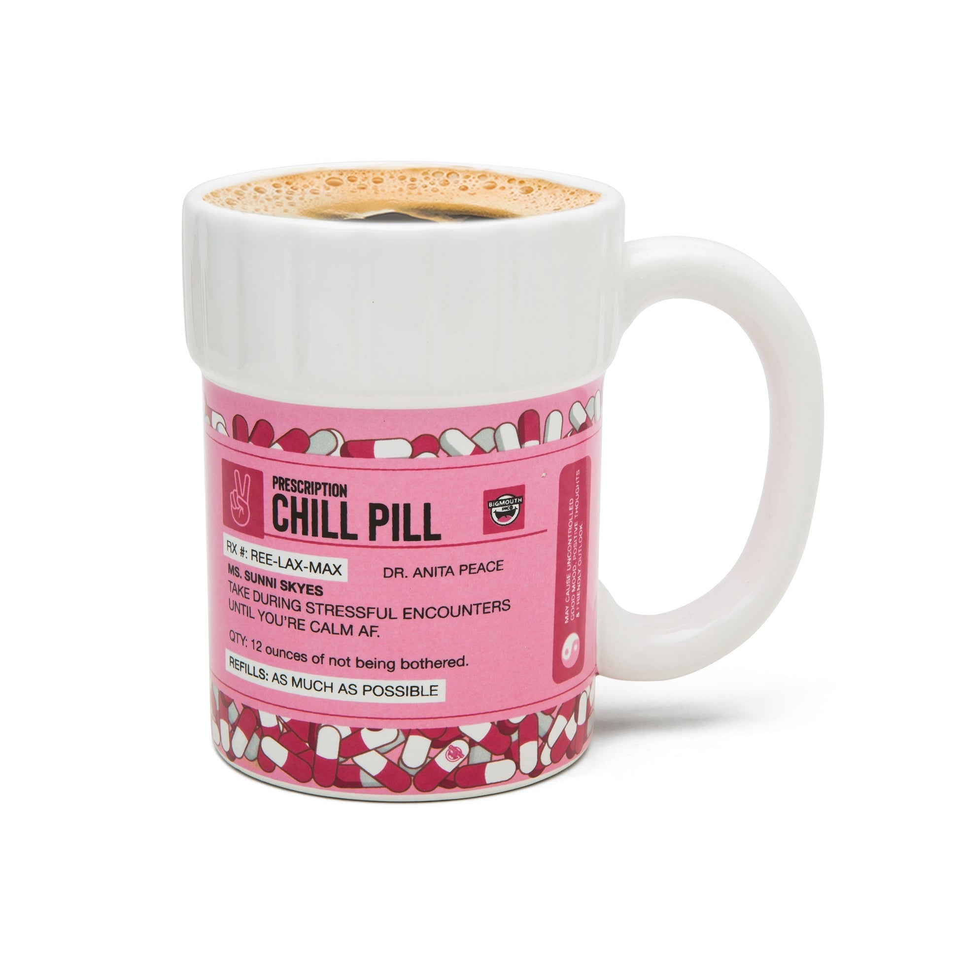 BigMouth Inc Pink Chill Pill Mug