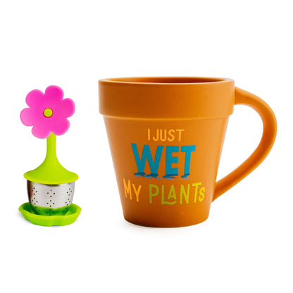 BigMouth Inc I Just Wet My Plants! - Tea Infuser Mug Set