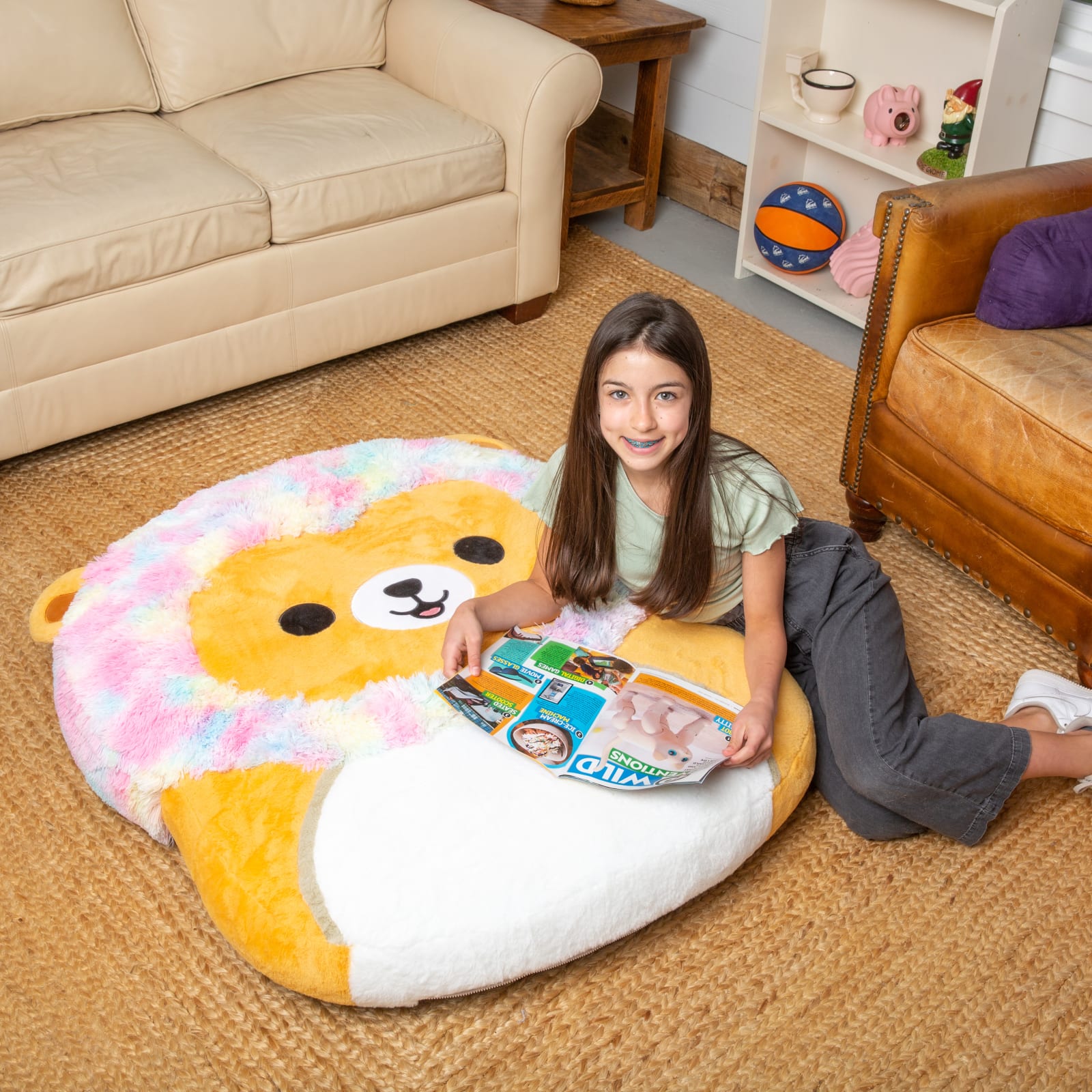 BigMouth Inc BigMouth x Squishmallows Leonard the Lion Floor Floatie