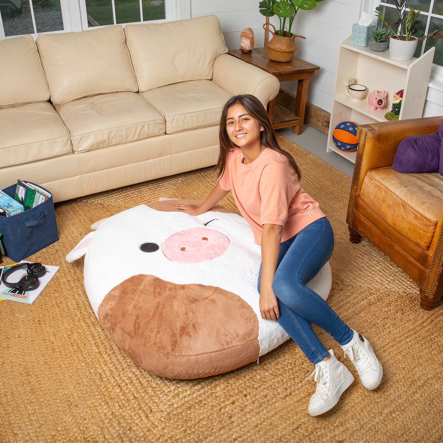 BigMouth Inc BigMouth x Squishmallows Ronnie the Cow Floor Floatie