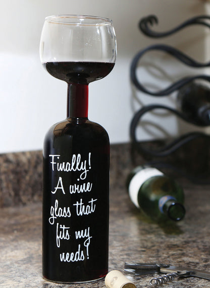 BigMouth Inc The Original Wine Bottle Glass