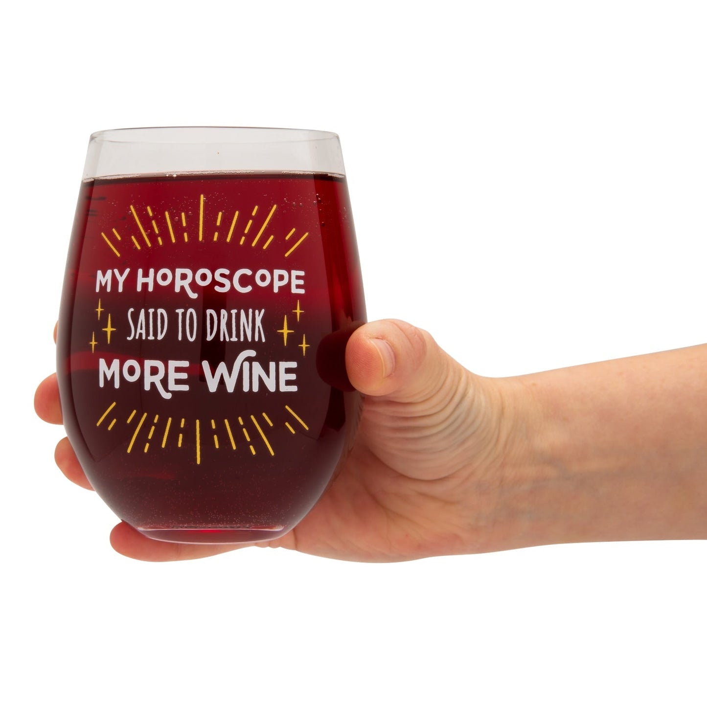 BigMouth Inc Horoscope Reading Wine Glass