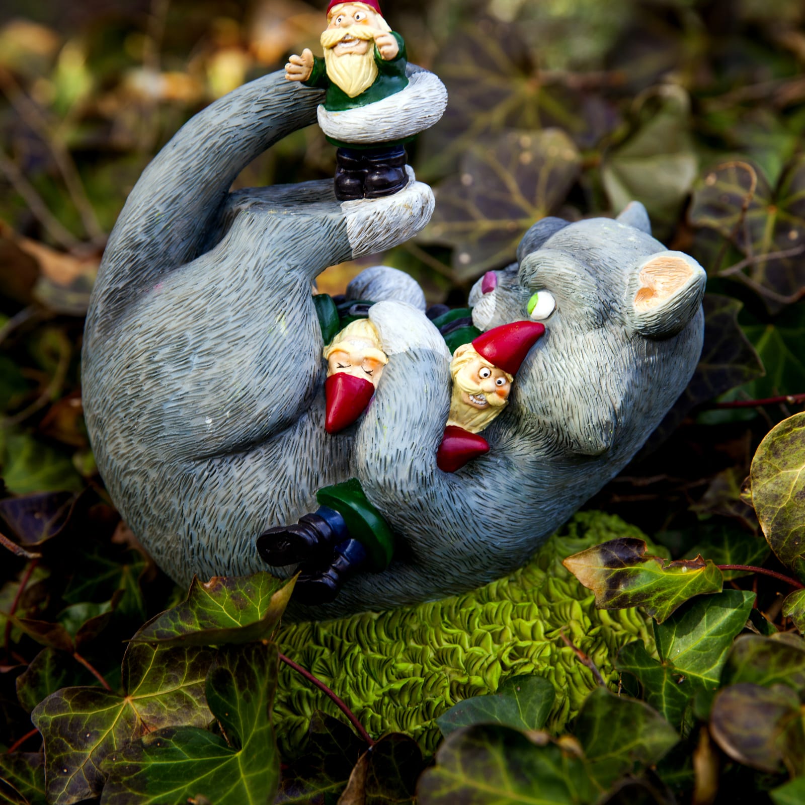 BigMouth Inc The Cat Attack Garden Gnome