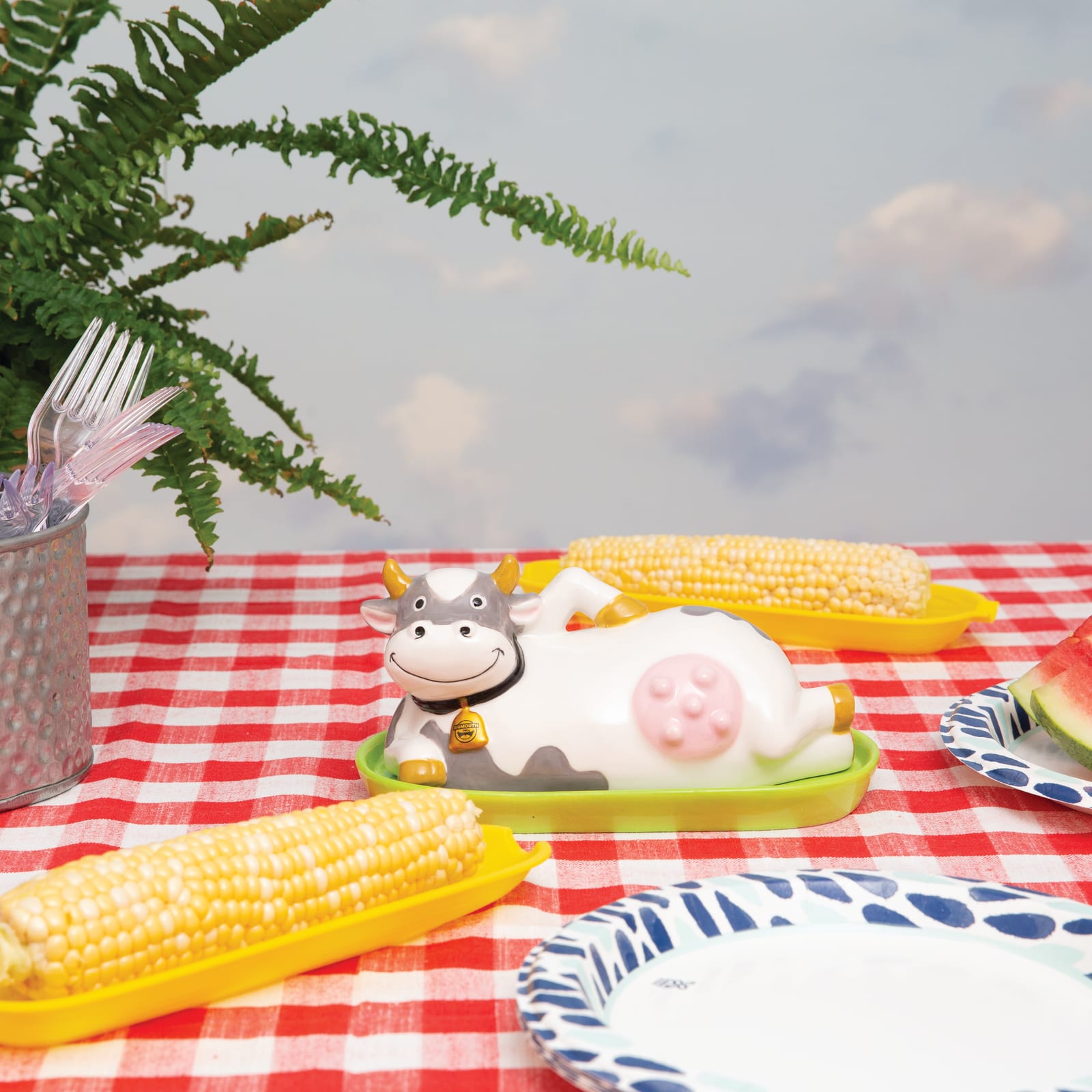BigMouth Inc Udderly Buttery Butter Dish