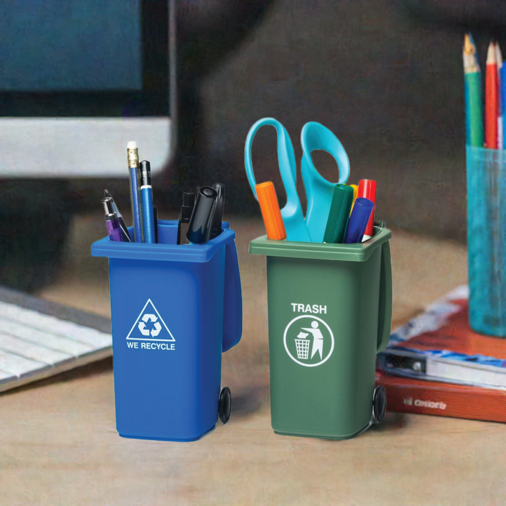 BigMouth Inc Mini Trash Can and Recycle Can Desk Set