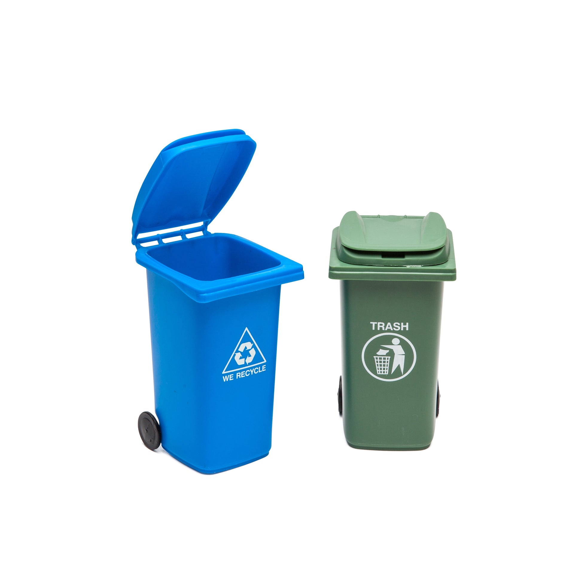 BigMouth Inc Mini Trash Can and Recycle Can Desk Set