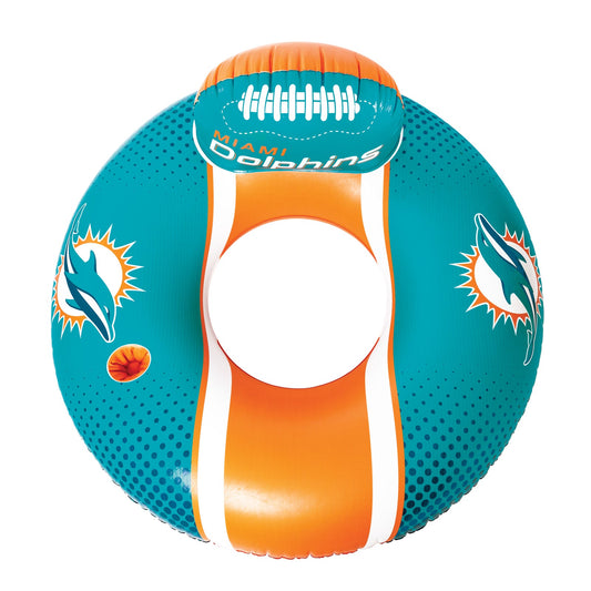 BigMouth Inc Miami Dolphins 42 in Pool Float with cupholer and backrest