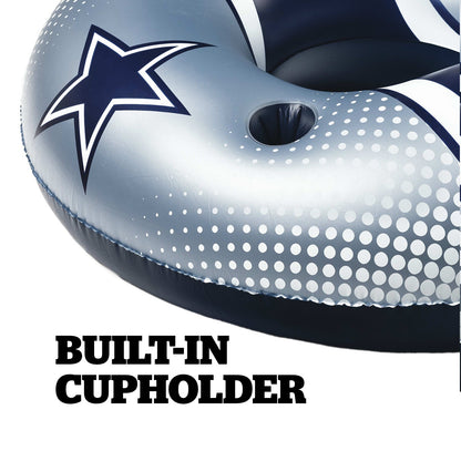 BigMouth Inc Dallas Cowboys 42 in Pool Float with cupholder and backrest