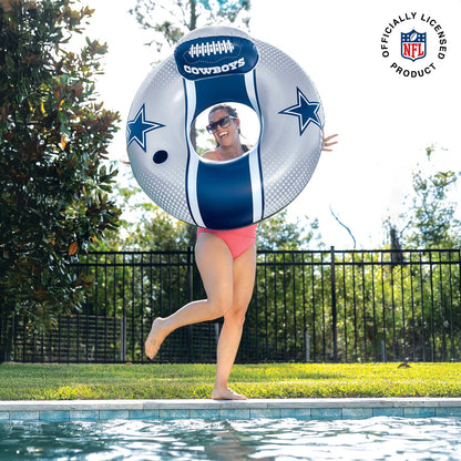 BigMouth Inc Dallas Cowboys 42 in Pool Float with cupholder and backrest