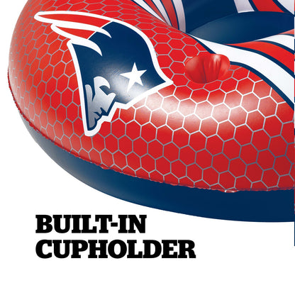 BigMouth Inc New England Patriots 42 in Pool Float with cupholder and backrest