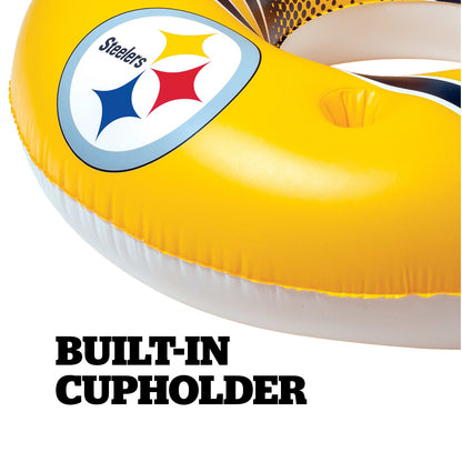 BigMouth Inc Pittsburgh Steelers 42 in Pool Float with cupholder and backrest