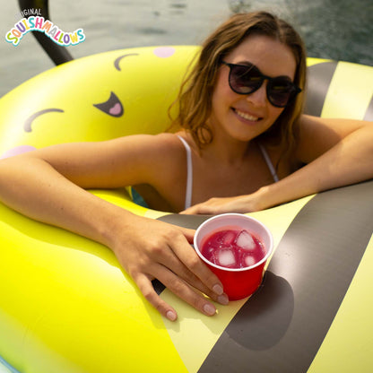BigMouth Inc Squishmallows Sunny the Bee 42 inch pool float with cupholder