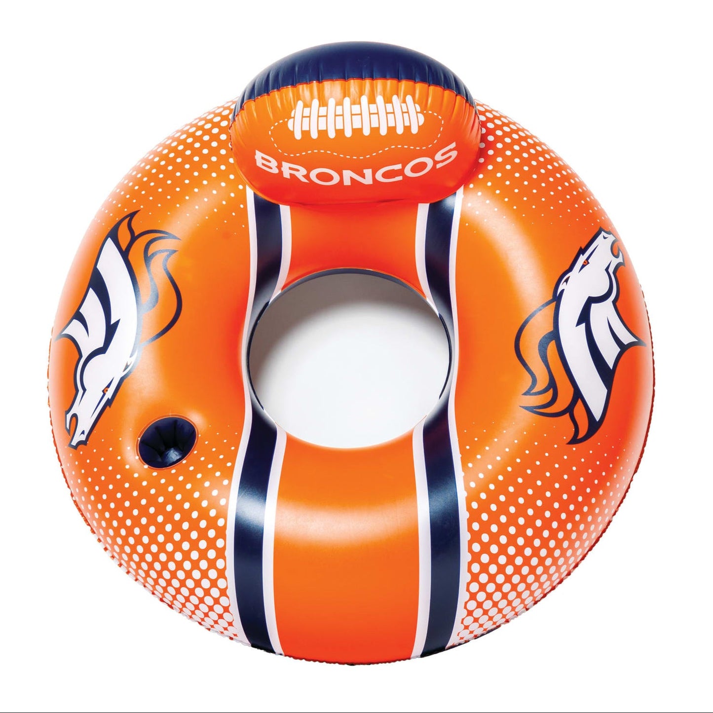 BigMouth Inc Denver Broncos  42 in Pool Float with cupholder and backrest