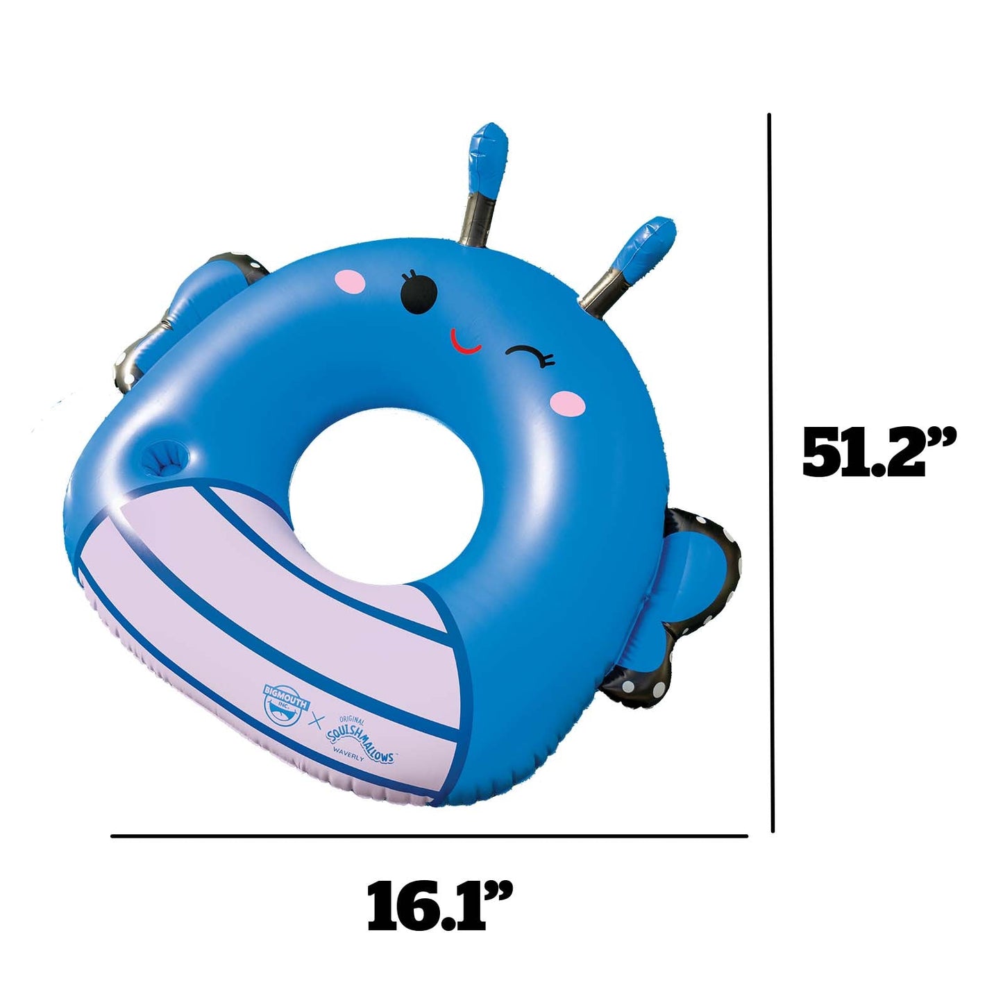 BigMouth Inc Squishmallows Waverly the Butterfly 42 inch pool float with cupholder