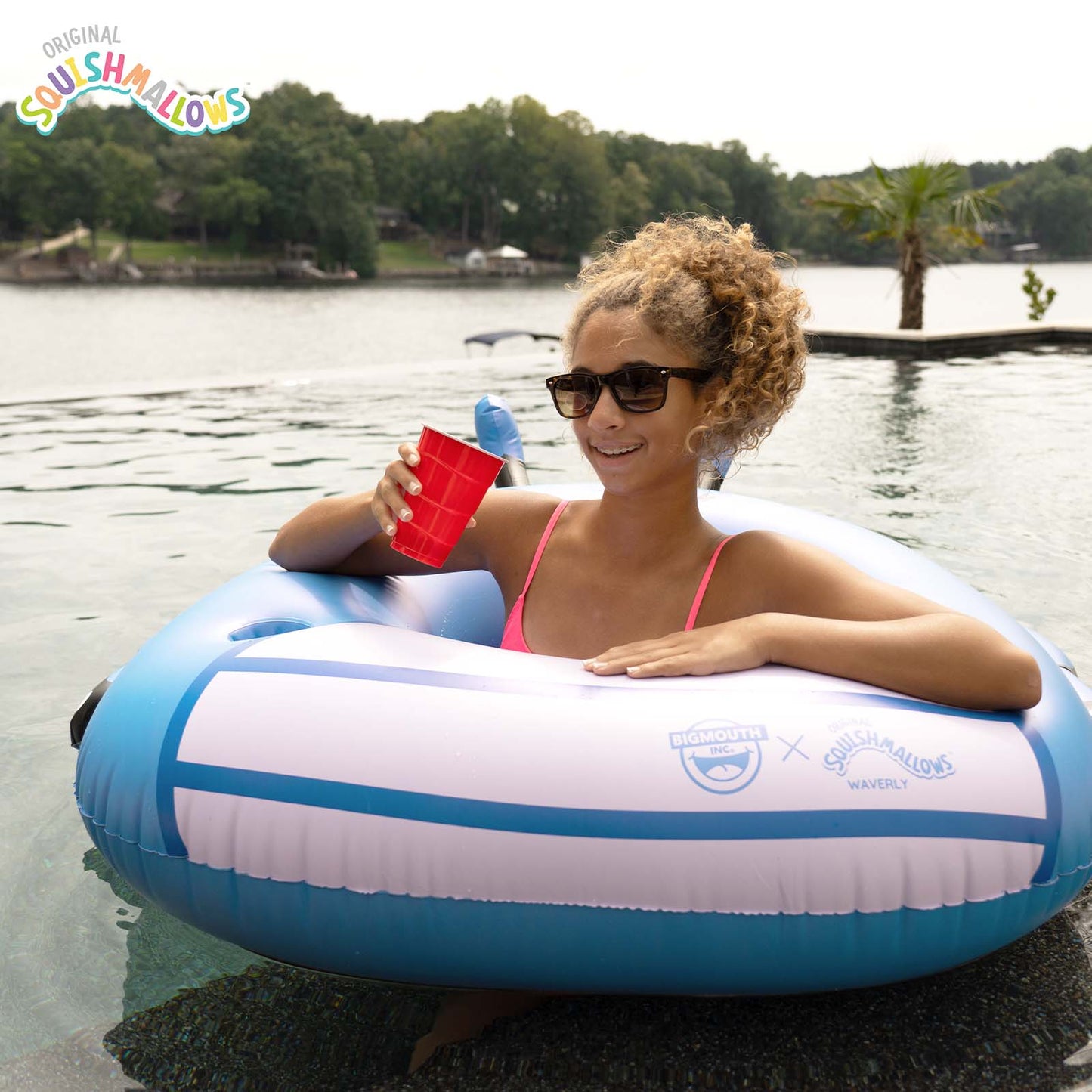 BigMouth Inc Squishmallows Waverly the Butterfly 42 inch pool float with cupholder