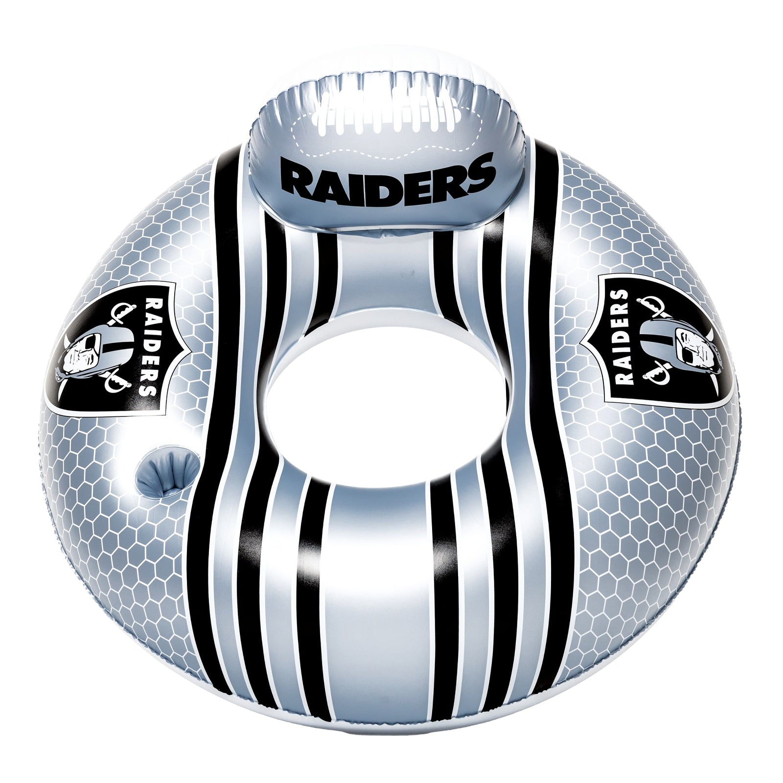 BigMouth Inc Las Vegas Raiders 42 in Pool Float with cupholder and backrest