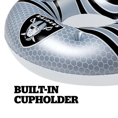 BigMouth Inc Las Vegas Raiders 42 in Pool Float with cupholder and backrest