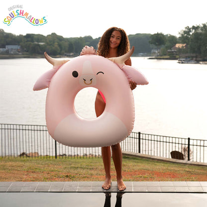 BigMouth Inc Squishmallows Howland the Cow 36 in Ring Pool Float