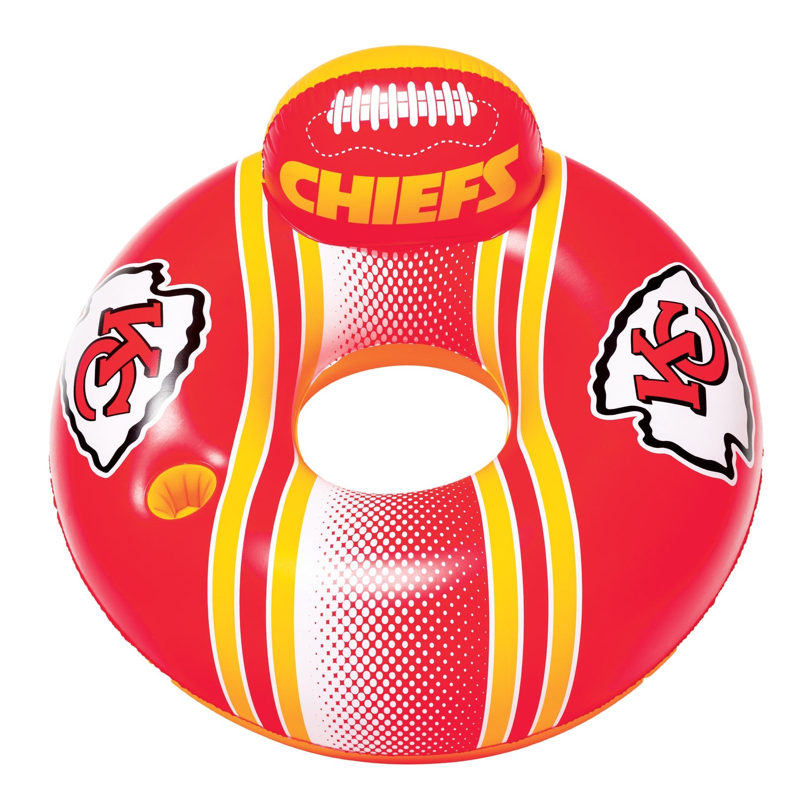 BigMouth Inc Kansas City Chiefs 42 in Pool Float with cupholder and backrest