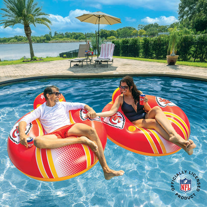 BigMouth Inc Kansas City Chiefs 42 in Pool Float with cupholder and backrest