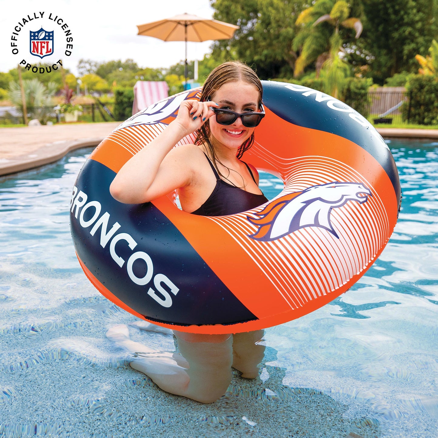 BigMouth Inc Denver Broncos 36 in ring pool float