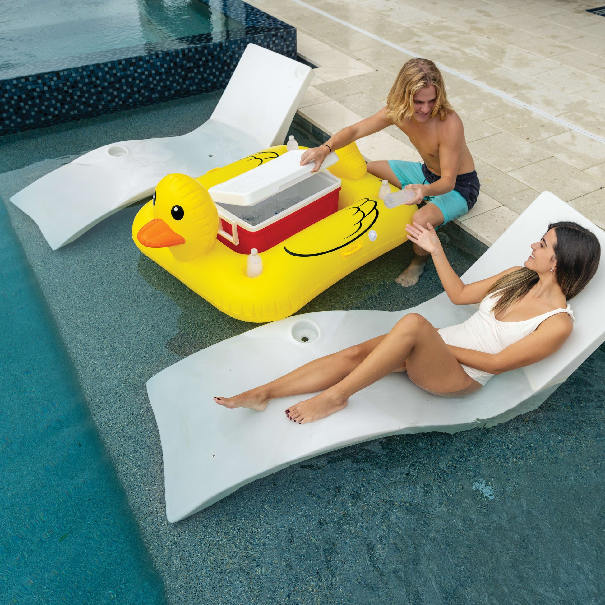 BigMouth Inc Floating Rubber Duck  Beverage Cooler