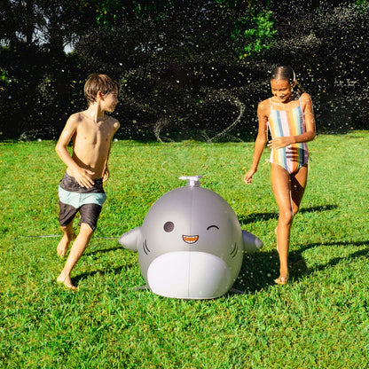 BigMouth Inc BigMouth x Squishmallows Gordon the Shark Mini Backyard Sprinkler