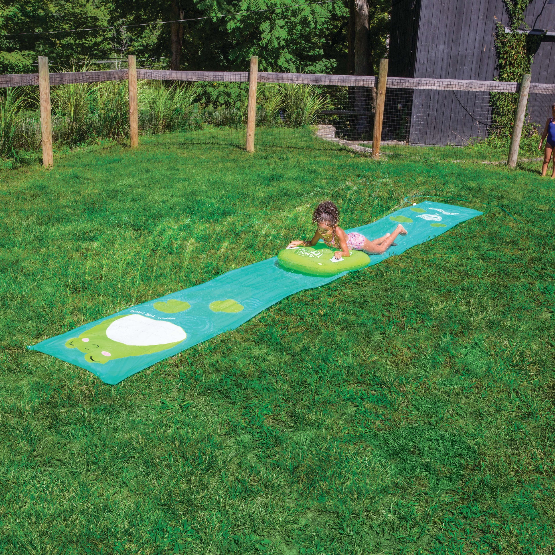BigMouth Inc BigMouth x Squishmallows Wendy the Frog Lawn Slide