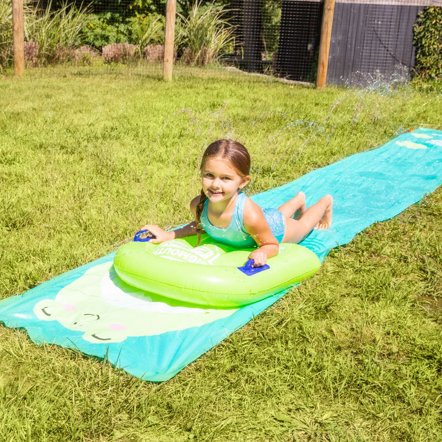 BigMouth Inc BigMouth x Squishmallows Wendy the Frog Lawn Slide