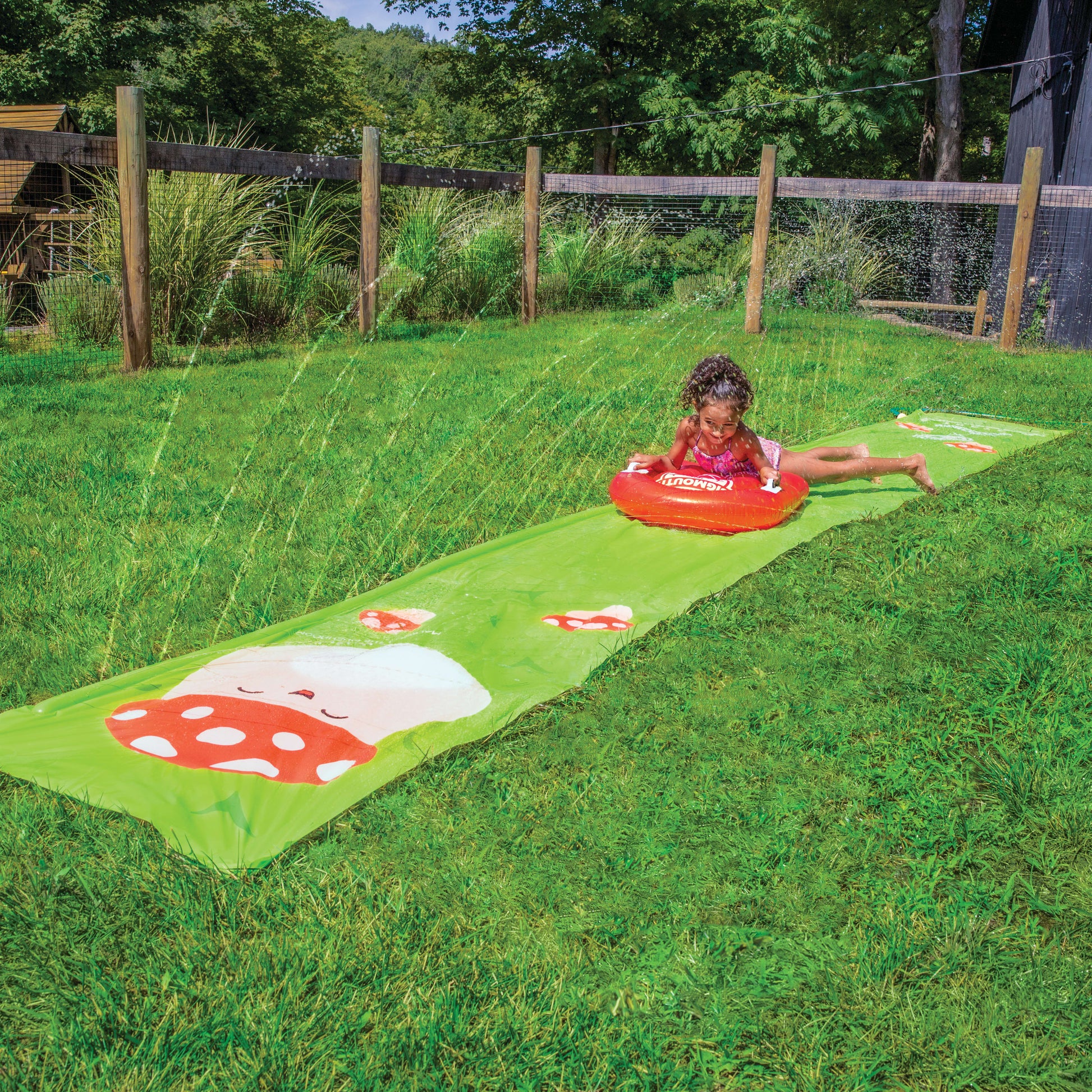 BigMouth Inc BigMouth x Squishmallows Malcom the Mushroom Lawn Slide