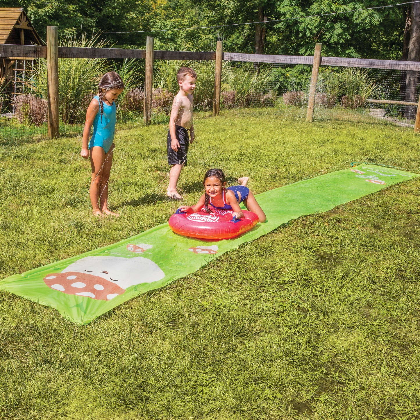 BigMouth Inc BigMouth x Squishmallows Malcom the Mushroom Lawn Slide