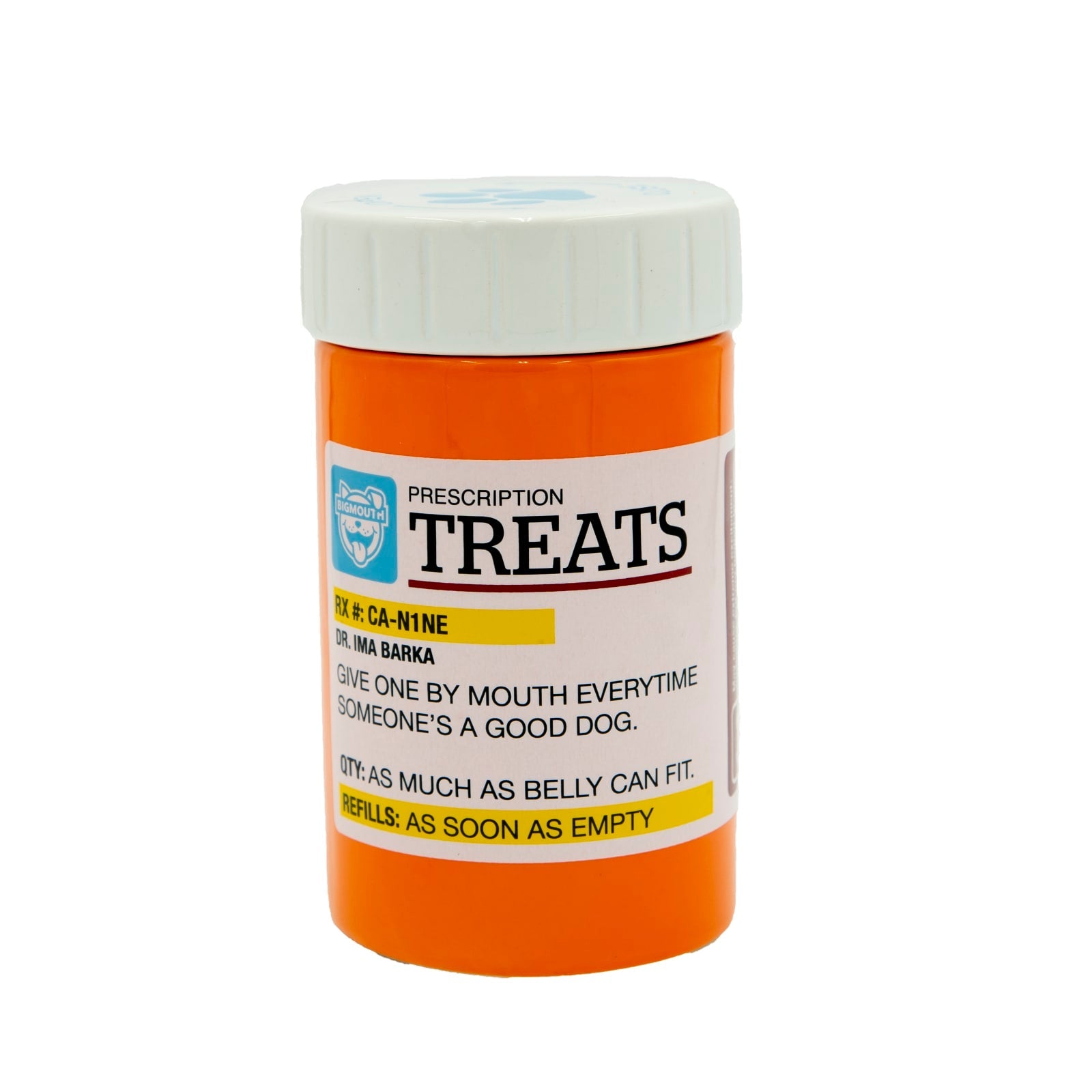 BigMouth Inc BigMouth Pets "Prescription" Treat Jar