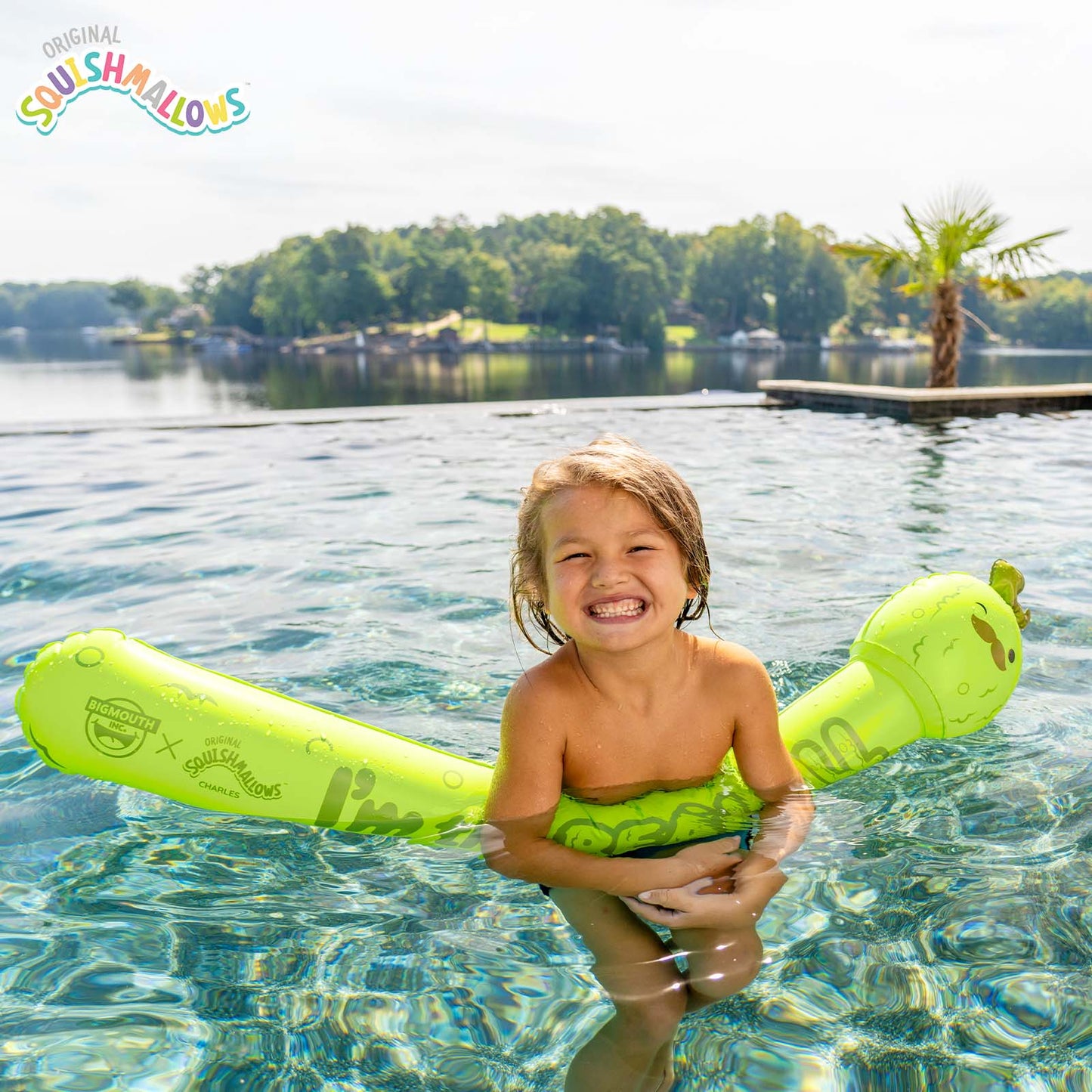 BigMouth Inc Squishmallows Charles the Pickle Pool Noodle