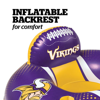 BigMouth Inc Minnesota Vikings 42 in Pool Float with cupholder and backrest