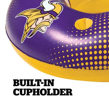 BigMouth Inc Minnesota Vikings 42 in Pool Float with cupholder and backrest