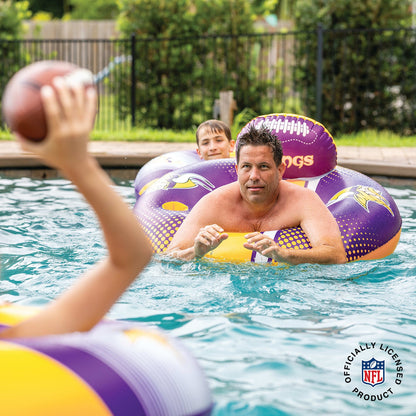 BigMouth Inc Minnesota Vikings 42 in Pool Float with cupholder and backrest